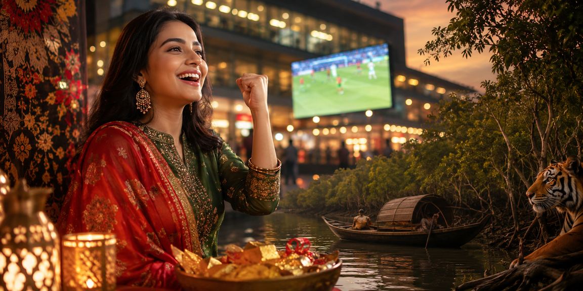 ঢাকার একজন ব্যবহারকারী মোবাইলে ice casino অ্যাপে বিনোদন উপভোগ করছেন